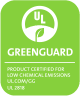 Greenguard certified low chemical emissions UL 2818 - Manto MONDO Supercourt XN